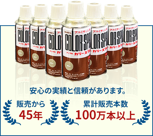 スプレーの実績